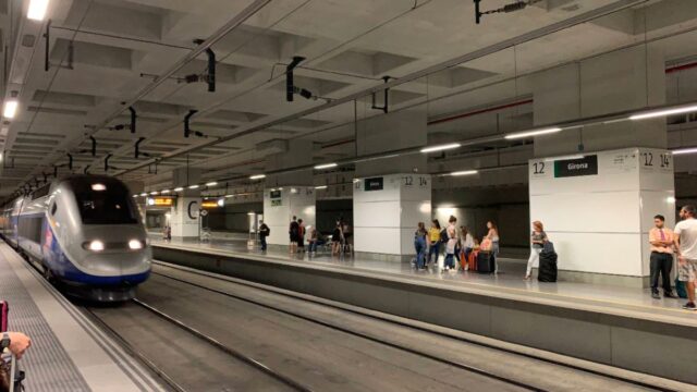 Imatge de l'estació d'AVE de Girona