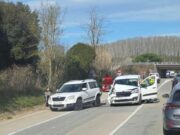 Un xoc a Santa Coloma de Farners provoca retencions a la C-25