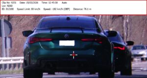 Detingut un conductor per circular a 182 km/h per l’N-260 a Guils de Cerdanya