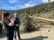 Visita institucional a Campelles per avaluar les destrosses forestals degudes a les ventades