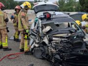 Un ferit greu en un xoc a Maçanet que paralitza l’AP-7