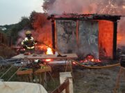 Un incendi arrasa una finca a Maçanet de la Selva
