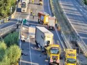 Mor a Riudellots de la Selva per un xoc entre camions a l’AP-7