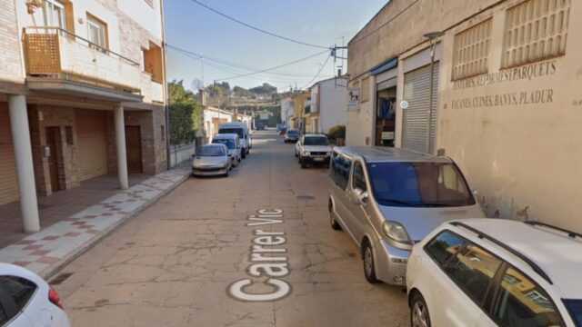 Imatge del carrer Vic (Santa Coloma de Farners)