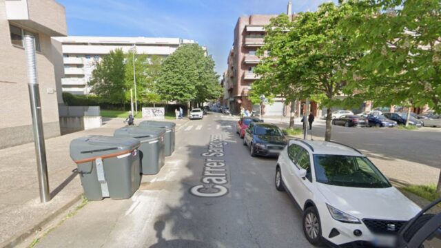 Imatge del carrer Saragossa, Palau-Sant Pau (Girona)